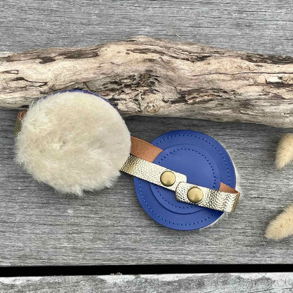 Leather Earmuffs for Bike Helmet