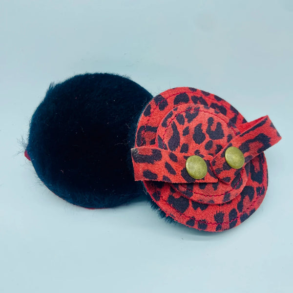 Leather Earmuffs for Bike Helmet