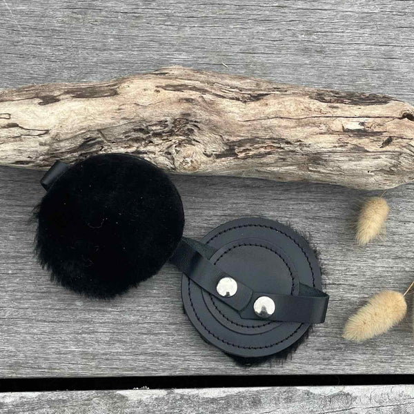 Leather Earmuffs for Bike Helmet