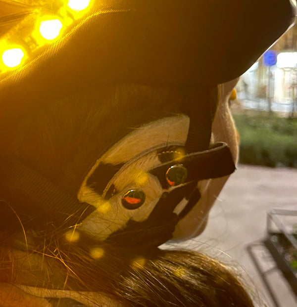 Leather Earmuffs for Bike Helmet