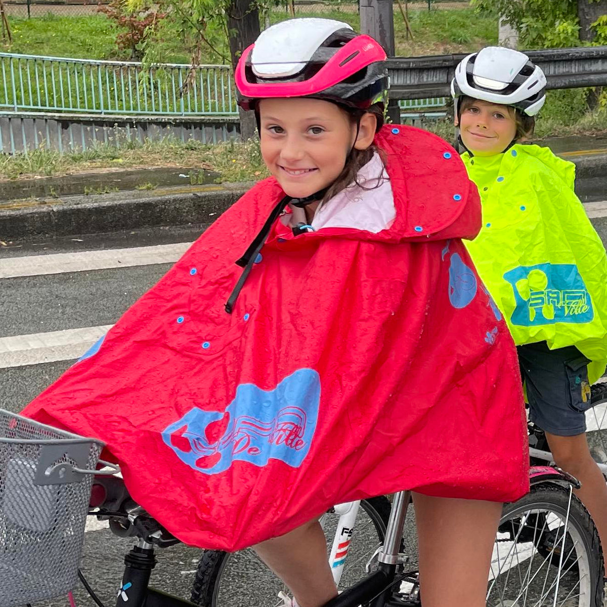 Poncho Pluie Velo Enfant Cape Pluie FULAP Junior Spad de - Main Image