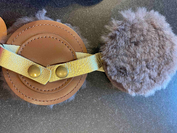 Cache Oreilles Cuir Casque Velo