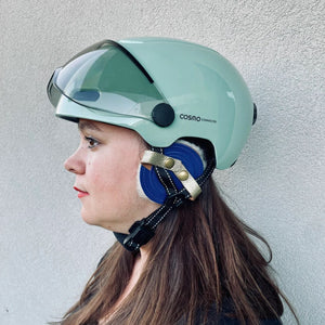 Leather Earmuffs for Bike Helmet