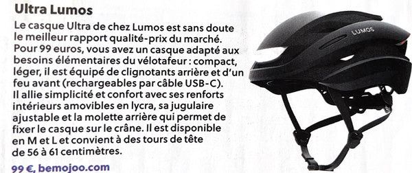 Casque vélo XL lumineux + Visiere - LUMOS Ultra MIPS